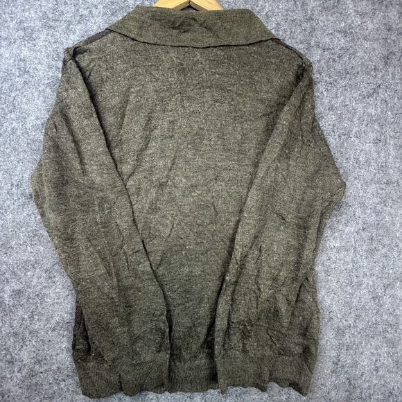 Vintage Rodes Sweater Men Green 90s Grunge Grandpa Retro Knit Cozy Cabin Italian - Picture 2 of 7